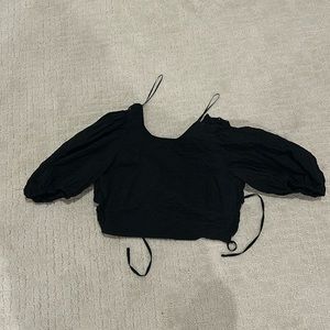 Zara backless black top!